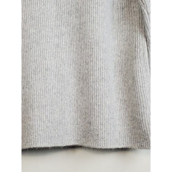 Adele Joyce Womens Medium Cardigan Sweater Gray Angora Wool Luxury Minimalist - Picture 9 of 10